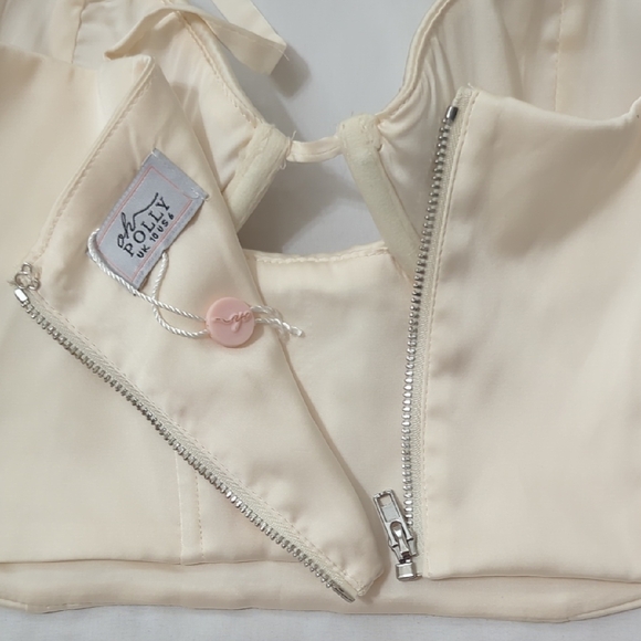 Oh Polly Bustier Bra Top, Color Cream, Size 6 - Picture 12 of 15